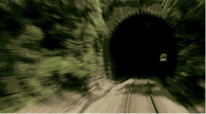 fast,dejavu,train,tunnel,loop,going in circles,perfect loop