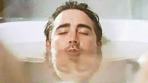 bath,lee pace,bubble,relaxing,suggesting