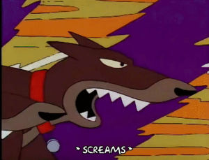season 3,episode 19,scared,running,ned flanders,waylon smithers,staring,3x19,angry dogs,mr burns