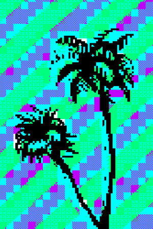 pixel,glitch,max capacity,zx,palm trees,palm tree