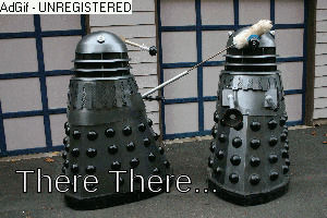 dalek,doctor who,dr who,pat,patting,there there,pat pat