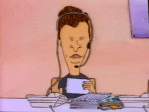 beavis and butthead,telemarketing,call center,me essentially,90s,butthead,mtv,1990s,oc