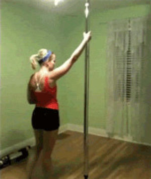 fail,pole dancing,dancing,babe,ouch,pole