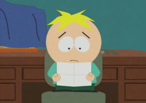 upset,shocked,butters stotch,butters,freak out