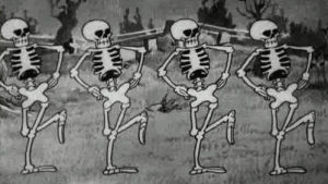waiting,happy halloween,halloween,skeleton