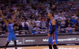 kevin durant,russell westbrook,basketball,nba,oklahoma city thunder,awesome nba moments