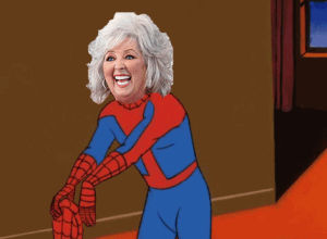 paula deen,animation,laugh,the 90s,tagged you i,is spiderman,the wrong one lmao,raddlest