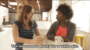 conversation,black,omg,white,racism,so pretty