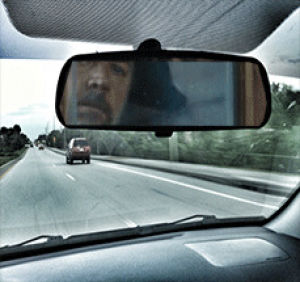 rearview mirror,les miserables,russell crowe,car,mashup