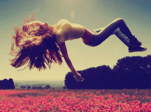 pretty,floating,girl,3d,flowers,epic