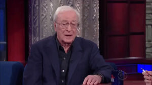 stephen colbert,the late show,michael caine
