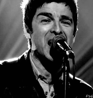 noel gallagher,black and white,bw,oasis