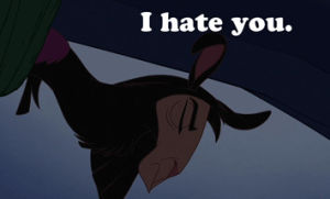 the emperors new groove,hatred,emperors new groove,kuzco,disney,angry,memes,annoyed,hate,i hate you