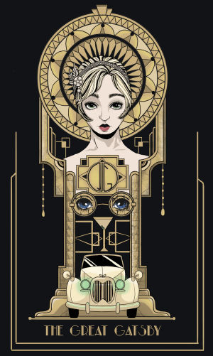 illustration,art deco,the great gatsby,the order house