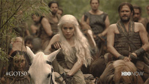 horse,game of thrones,emilia clarke,hbo,daenerys targaryen,khaleesi,dismount