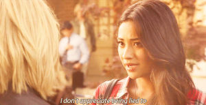 pretty little liars,shay mitchell,frustrated,emily fields,writing,best friend,writer,writer problems,writerkidproblems,writer problem,dont lie to me
