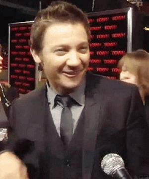 yes,jeremy renner,dat smile,makes me happy