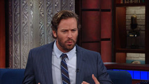 what,confused,stephen colbert,huh,late show,armie hammer,what is happening