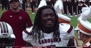 gamecocks,funny,sports,football,smile,wow,laugh,college,college football,tennessee,cfb,scar,south carolina,usc,vols,clowney,jadeveon clowney,south carolina gamecocks,tennessee volunteers