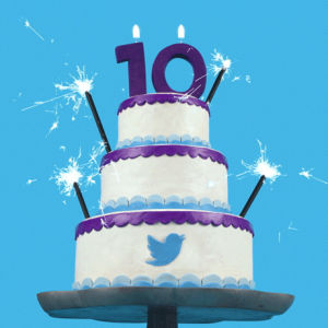 10,birthday,happy birthday,loop,blue,cake,twitter,ten,candle,candles,hbd,congrats,sparklers,big ten