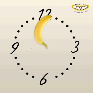 banana,clock,australia