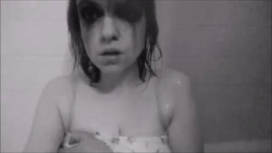 dress,black and white,water,bw,shower,jinwicked