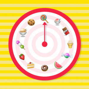emoji,roulette,snack time,candy,denyse mitterhofer,sweet,chocolate,snacktime