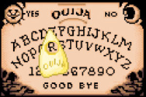 pastel goth,ouija board,pixels