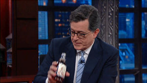 maple syrup,drink,stephen colbert,drinking,late show,syrup