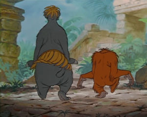 bear,i want to be like you,orangutan,baloo dance,love,day,monkey,king louis