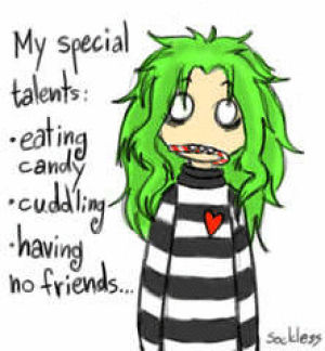 cuddling,black and white,creepy,candy,candy cane,green hair,cousteau