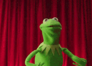 excited,kermit the frog