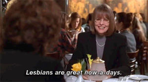 lesbian,the first wives club,movie,film,90s,1990s,gay,lgbt,annie,diane keaton,first wives club