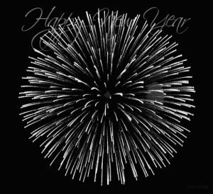 happy new year,new years,zero void,new years eve,fireworks,black and white
