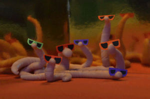 worm,deal with it,cute,team,sunglasses,group,squad,craft,things that have been inside me,hand made,stop motion,squad goals
