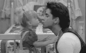 kiss,little girl,wenen,niece,cuteness,uncle jesse,love,girl,man,adorable,kisses,full house,ashley olsen,michelle tanner,mary kate olsen,my love,adorbs,mary kate and ashley