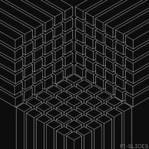 cube,isometric,abstract,pi slices,trippy