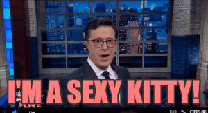 stephen colbert,late show,im a lovey kitty