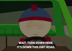 stan marsh,south park,car,lost,calm,directions