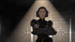 tv,funny,tv show,unimpressed,suspicious,the legend of korra,watching you