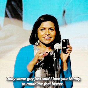 mindy kaling,bj novak,mindy x bj,good bueh g,this was the cutest thing ever
