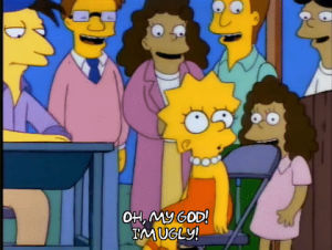ugly,season 4,lisa simpson,episode 4,laughing,laughter,4x04