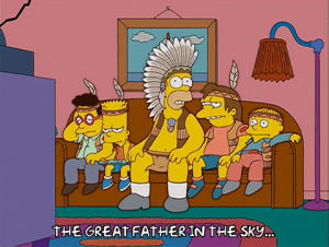 indian,homer simpson,bart simpson,episode 16,season 14,bored,nelson muntz,ralph wiggum,14x16,father in the sky