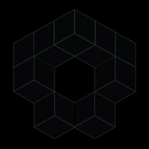 hexagon,3d,neon,design,geometric,mograph