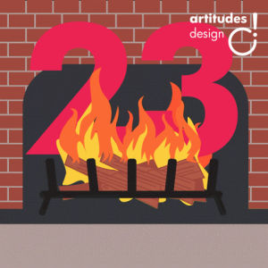 artitudes,23,artitudes design,fire,fireplace,day 23