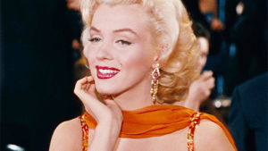marilyn monroe,looking,flirting,gentlemen prefer blondes,classic film,1953