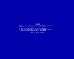 error,blue screen of death,blue screen,windows,computer,fail,any key