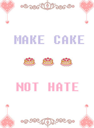cute transparent,kawaii,transparent,pink,make,cake,hate,pixel food,kawaii food,funny quotes,quoteoftheday,transparent quote,kawaii quotes,make cake,pixsel