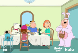 family guy,tv,fox,hulu,easter,peter griffin,easter bunny,petals