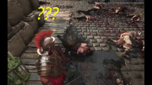 glitch,video game physics,rome,son,sfw,fapping,ryse